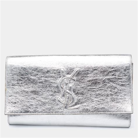 yves saint laurent silver clutch price south africa